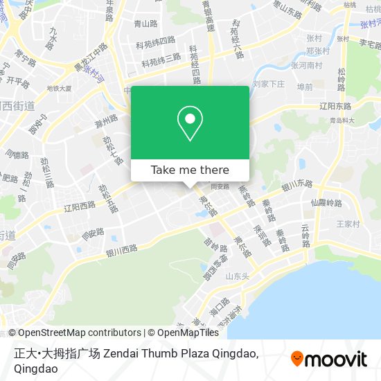 正大•大拇指广场 Zendai Thumb Plaza Qingdao map