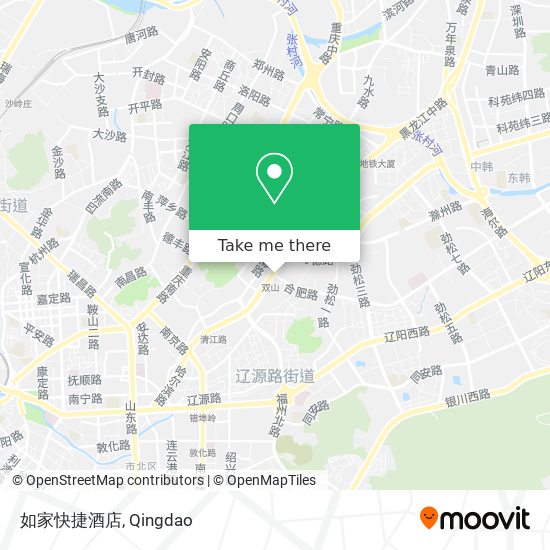 如家快捷酒店 map