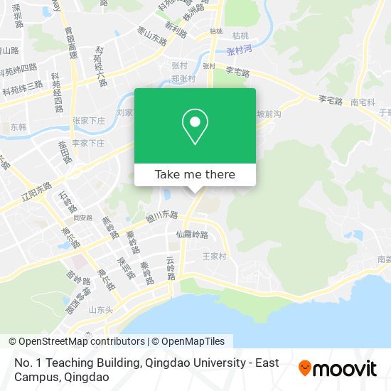No. 1 Teaching Building, Qingdao University - East Campus map