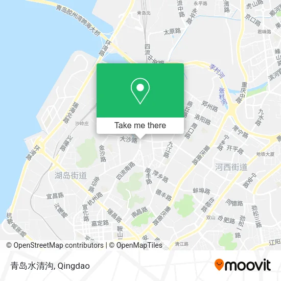 青岛水清沟 map