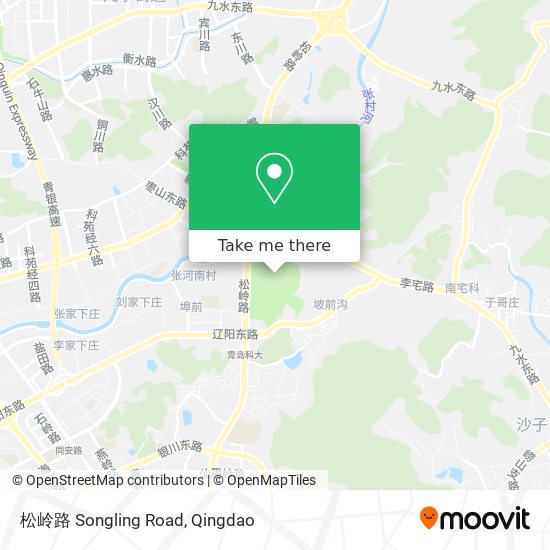 松岭路 Songling Road map