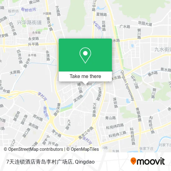 7天连锁酒店青岛李村广场店 map