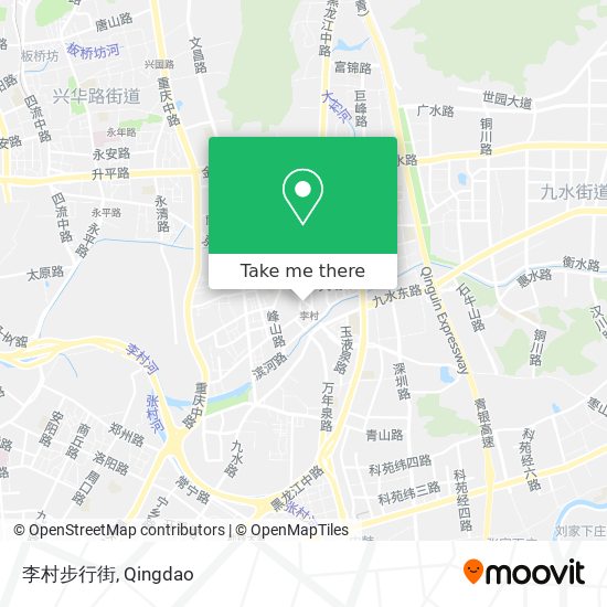 李村步行街 map