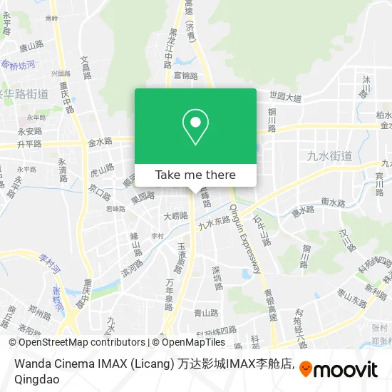 Wanda Cinema IMAX (Licang) 万达影城IMAX李舱店 map
