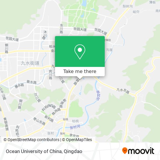 Ocean University of China map