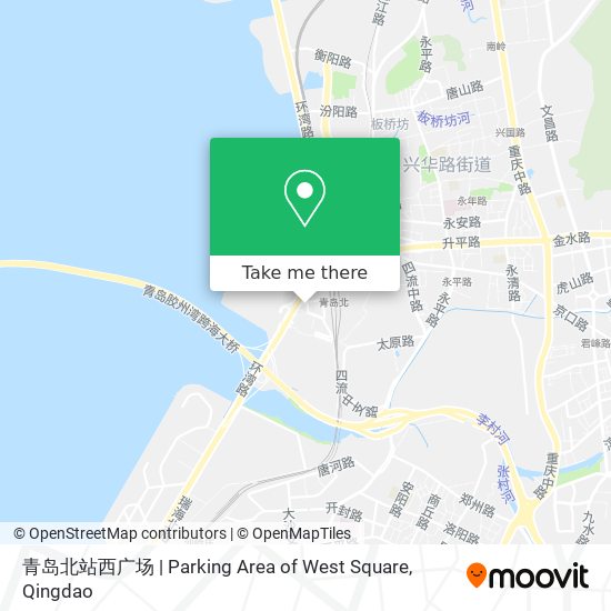 青岛北站西广场 | Parking Area of West Square map