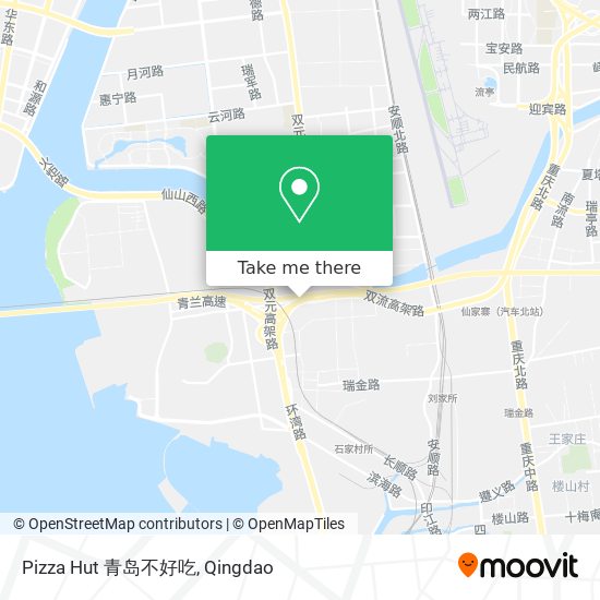 Pizza Hut 青岛不好吃 map