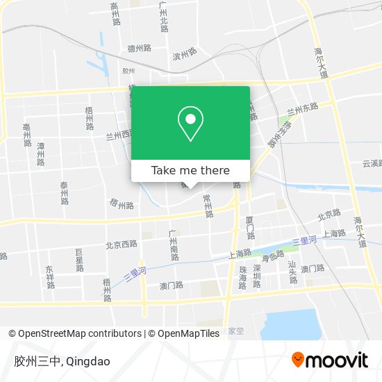 胶州三中 map