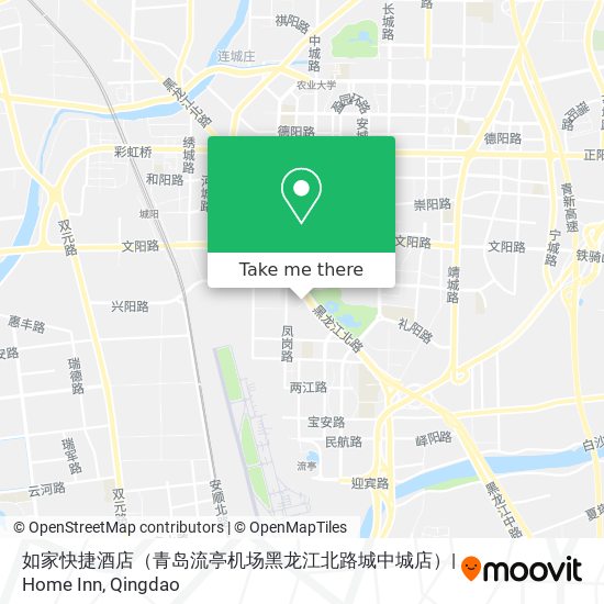 如家快捷酒店（青岛流亭机场黑龙江北路城中城店）|  Home Inn map