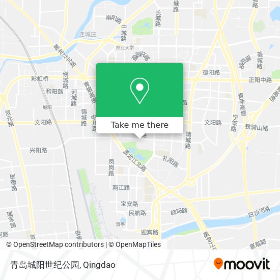 青岛城阳世纪公园 map