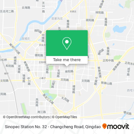 Sinopec Station No. 32 - Changcheng Road map