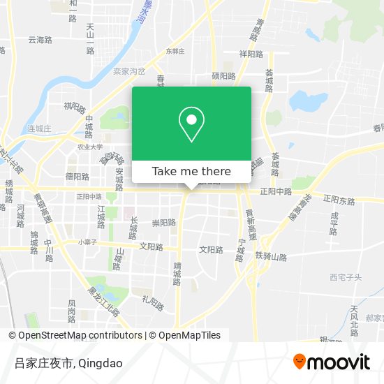 吕家庄夜市 map