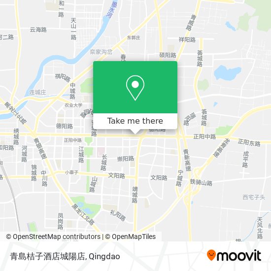 青島桔子酒店城陽店 map