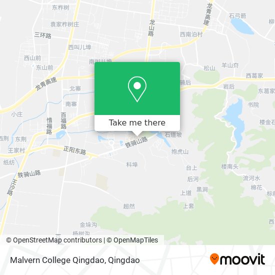 Malvern College Qingdao map