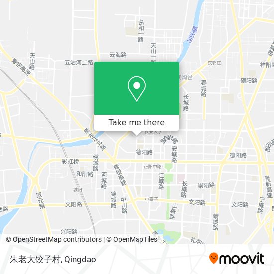 朱老大饺子村 map