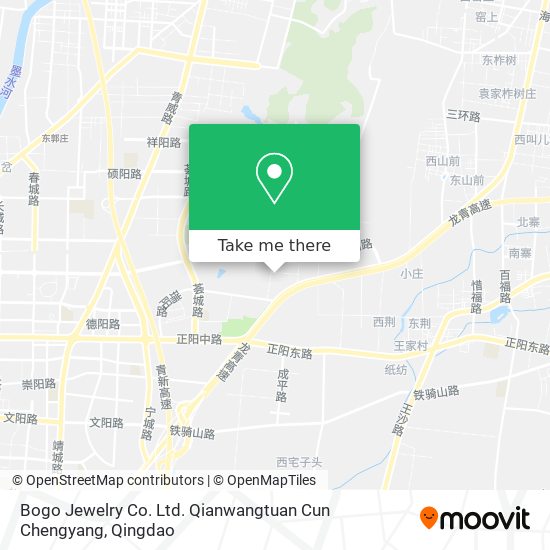 Bogo Jewelry Co. Ltd. Qianwangtuan Cun Chengyang map