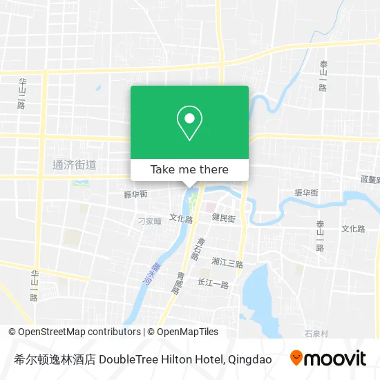 希尔顿逸林酒店 DoubleTree Hilton Hotel map