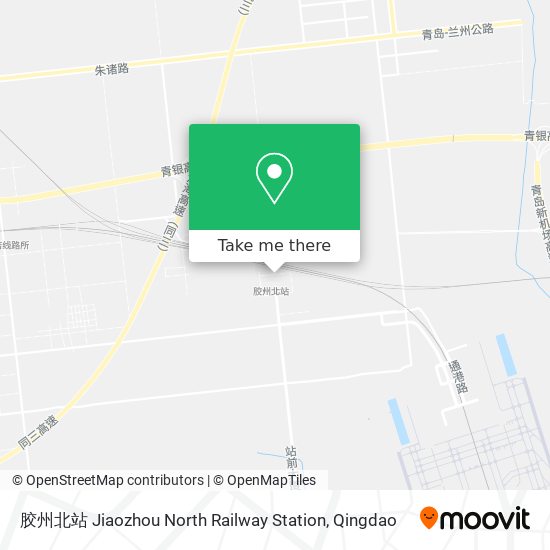 胶州北站 Jiaozhou North Railway Station map