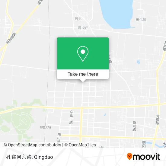 孔雀河六路 map