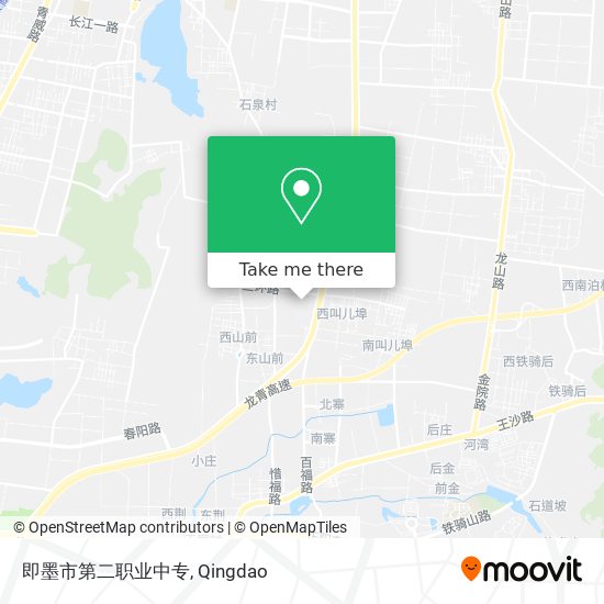 即墨市第二职业中专 map