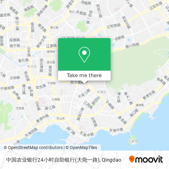 中国农业银行24小时自助银行(大尧一路) map