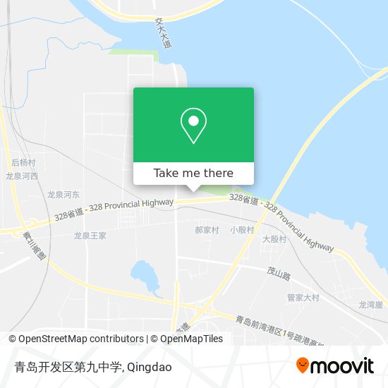 青岛开发区第九中学 map