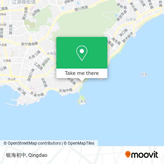 银海初中 map