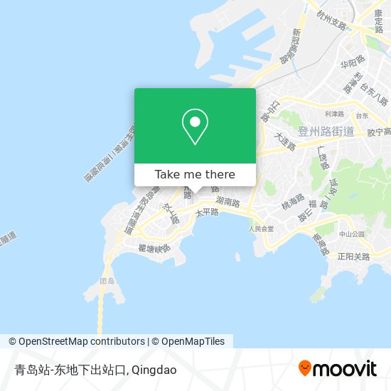 青岛站-东地下出站口 map