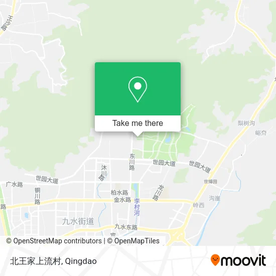 北王家上流村 map