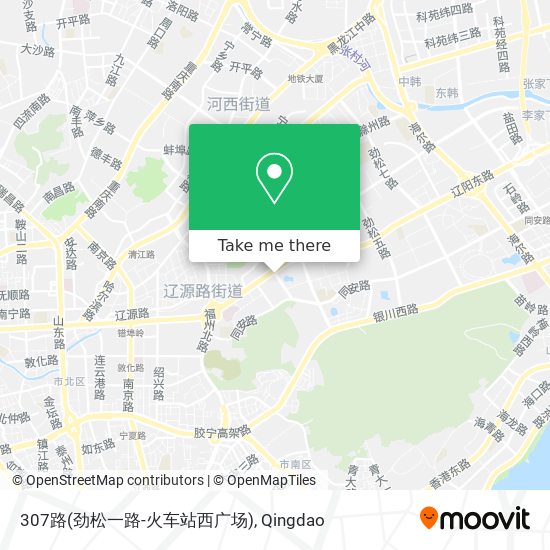 307路(劲松一路-火车站西广场) map