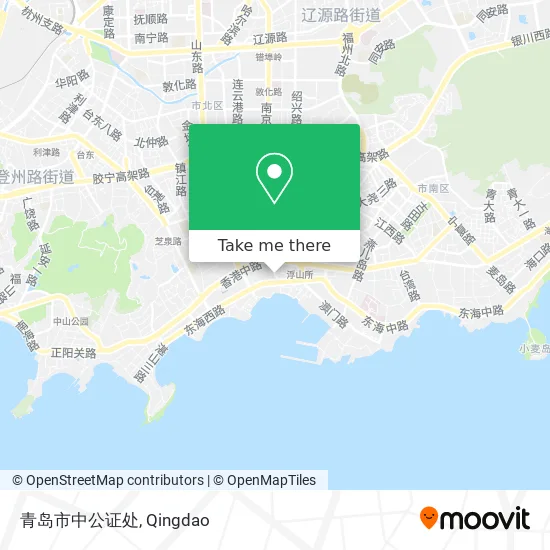 青岛市中公证处 map
