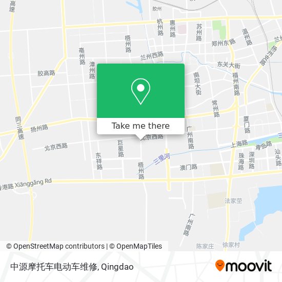 中源摩托车电动车维修 map