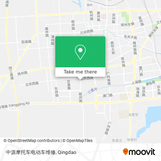 中源摩托车电动车维修 map