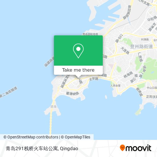 青岛291栈桥火车站公寓 map