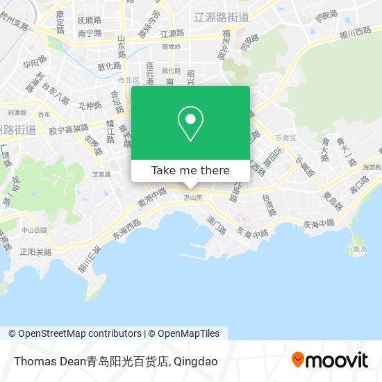 Thomas Dean青岛阳光百货店 map