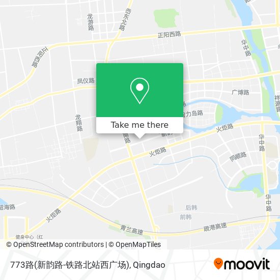 773路(新韵路-铁路北站西广场) map