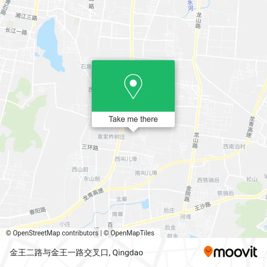 金王二路与金王一路交叉口 map