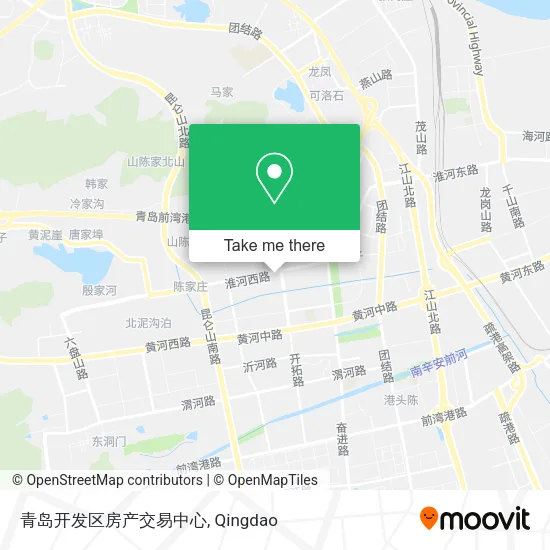 青岛开发区房产交易中心 map