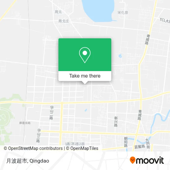 月波超市 map