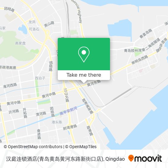 汉庭连锁酒店(青岛黄岛黄河东路新街口店) map