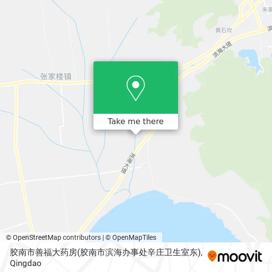 胶南市善福大药房(胶南市滨海办事处辛庄卫生室东) map