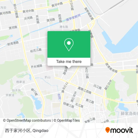 西于家河小区 map