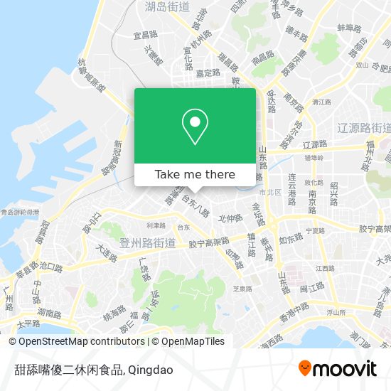 甜舔嘴傻二休闲食品 map