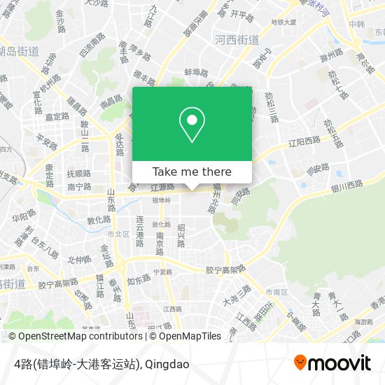 4路(错埠岭-大港客运站) map