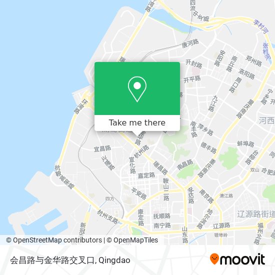 会昌路与金华路交叉口 map