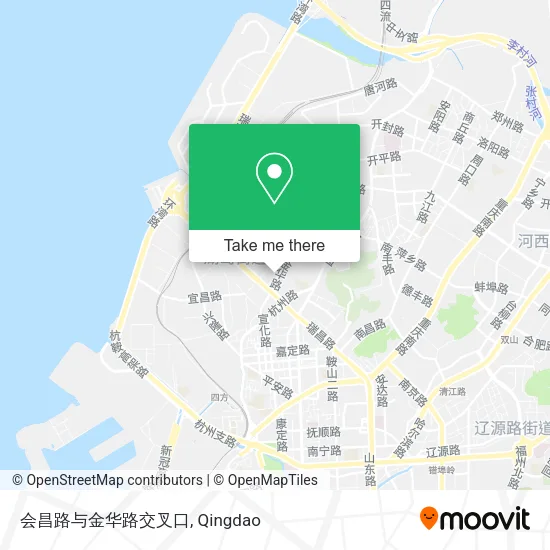 会昌路与金华路交叉口 map