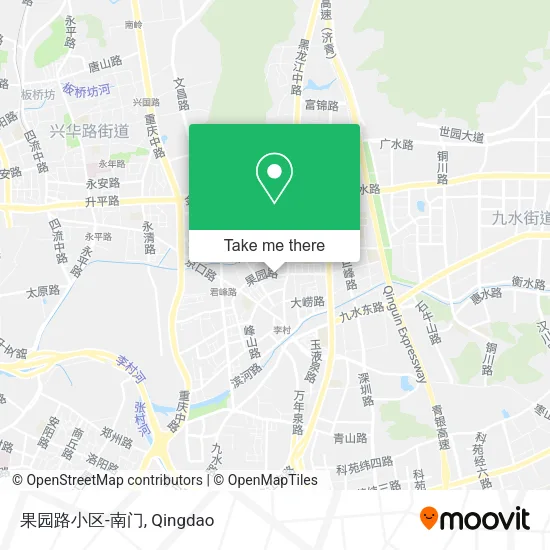 果园路小区-南门 map