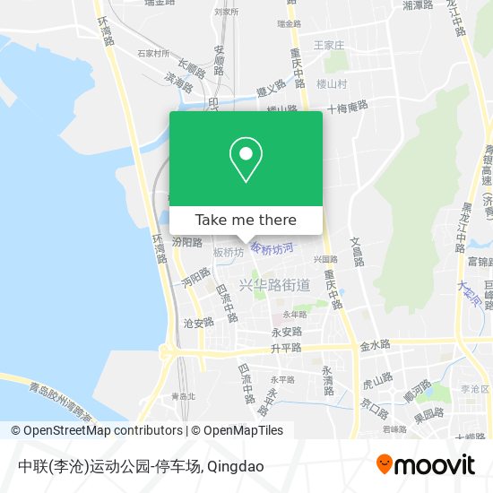 中联(李沧)运动公园-停车场 map