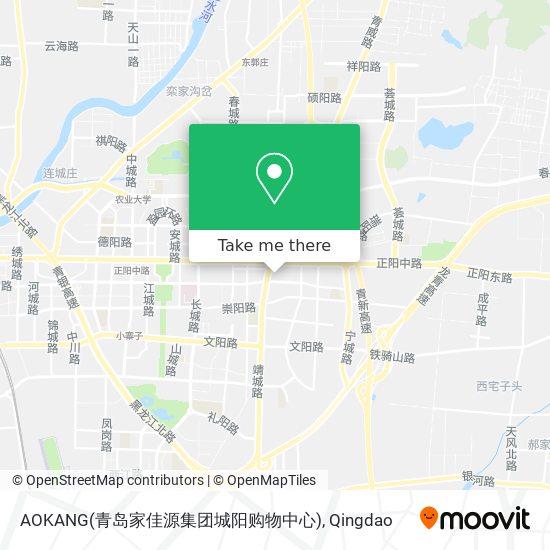 AOKANG(青岛家佳源集团城阳购物中心) map