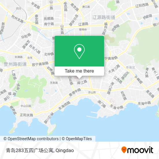 青岛283五四广场公寓 map